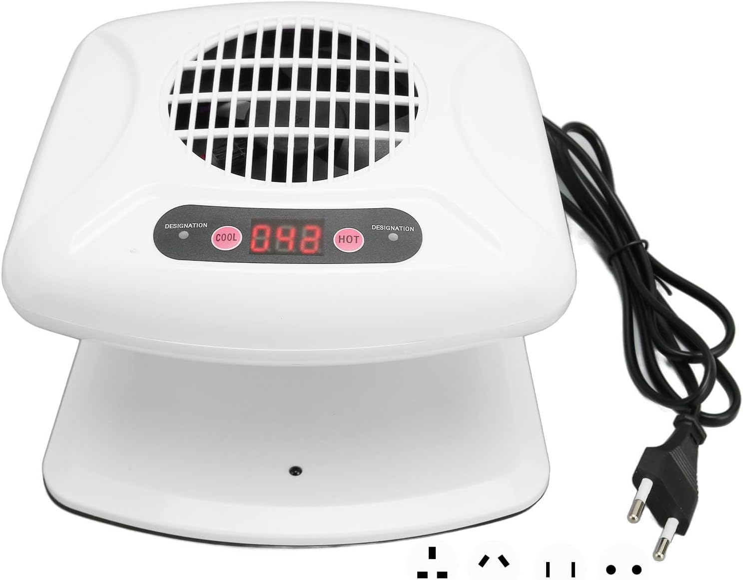 Nail Dryer, hot and Cold air Sensor, Manicure Tool for Fan for Drying Nail Polish for Living Room and Home (110V,US)