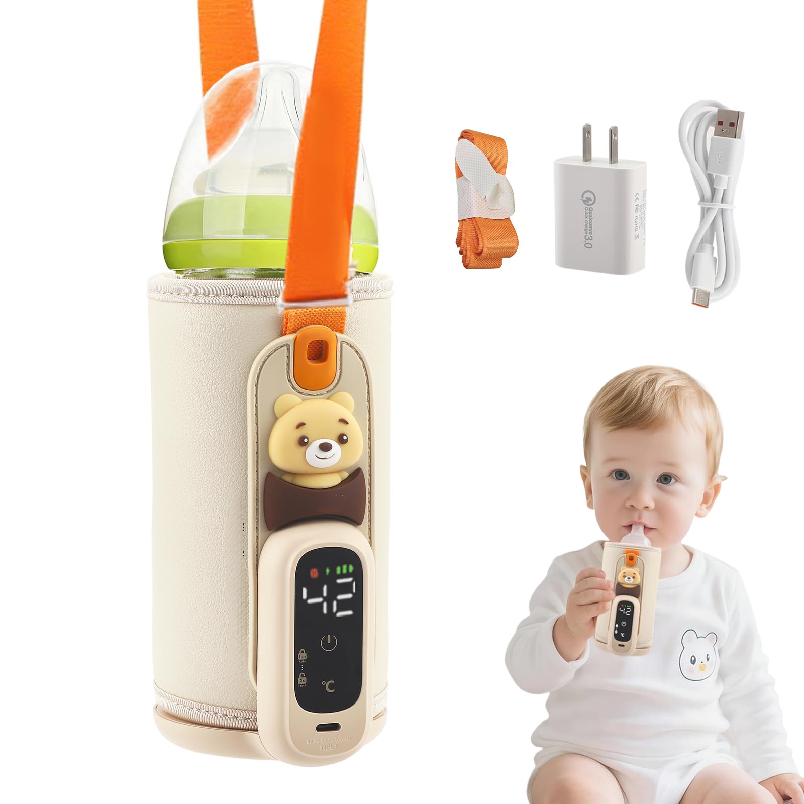 Chauffe-biberon pour le voyage et les sorties en famille : le lait de bébé toujours à 40°C