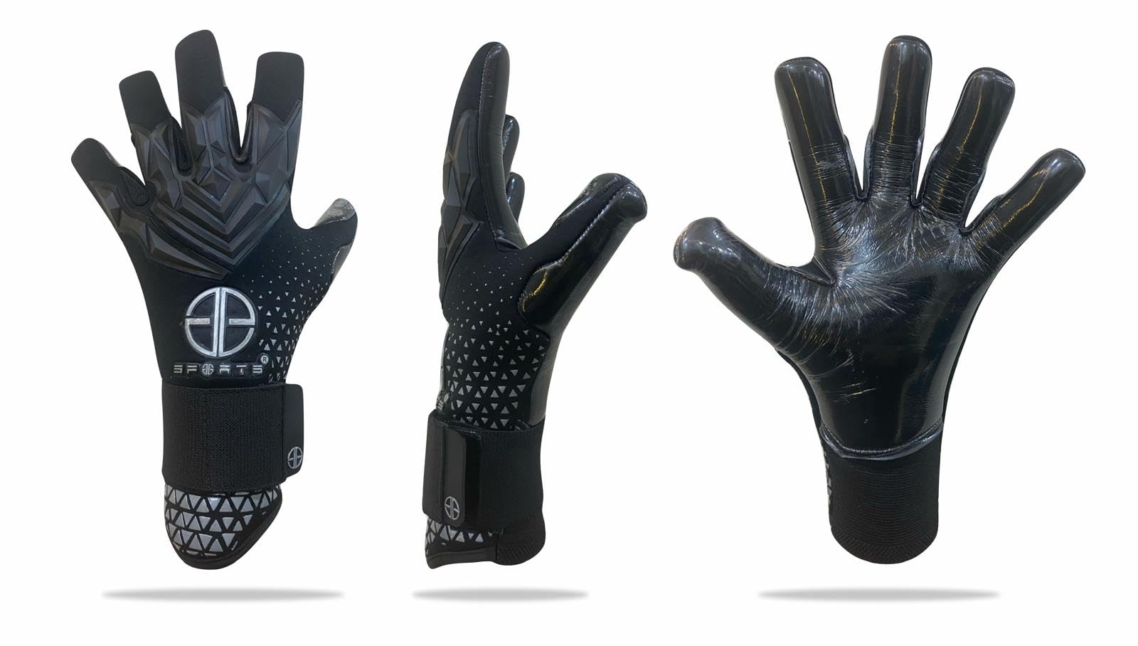 GG Sports Professional Youth Soccer Goalie Gloves with Sublimation | Soccer Goalkeeper Gloves Kids 3D Rubber Punch Zone Anti Slip Airprene Breathable Gusset for Kids & Adults Boys & Girls (Black, 5)