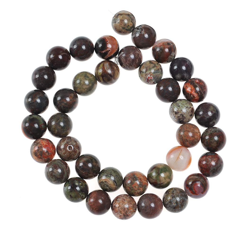 Xilitata 1 Filo Di Perline Di Agata Naturale Multicolore 6mm – 60-63 Pezzi Per Gioielli Fai Da Te
