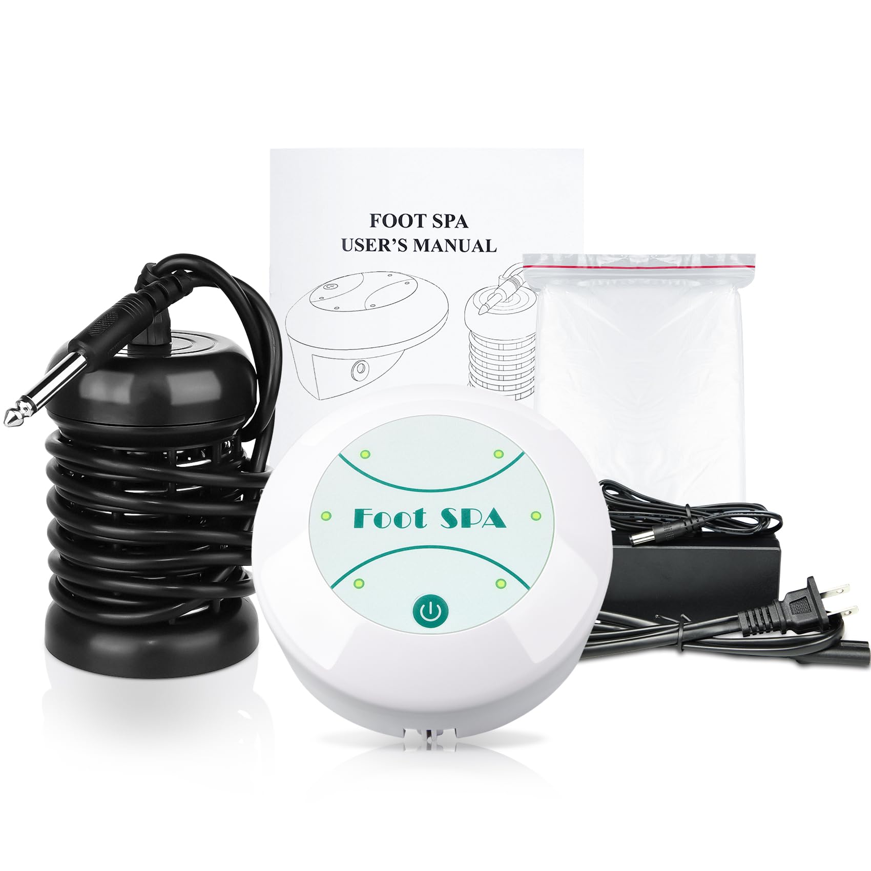 Portable Ion Detox Foot Bath Machine for Home and Travel - Ionic Cleanse Spa With 10 Liners