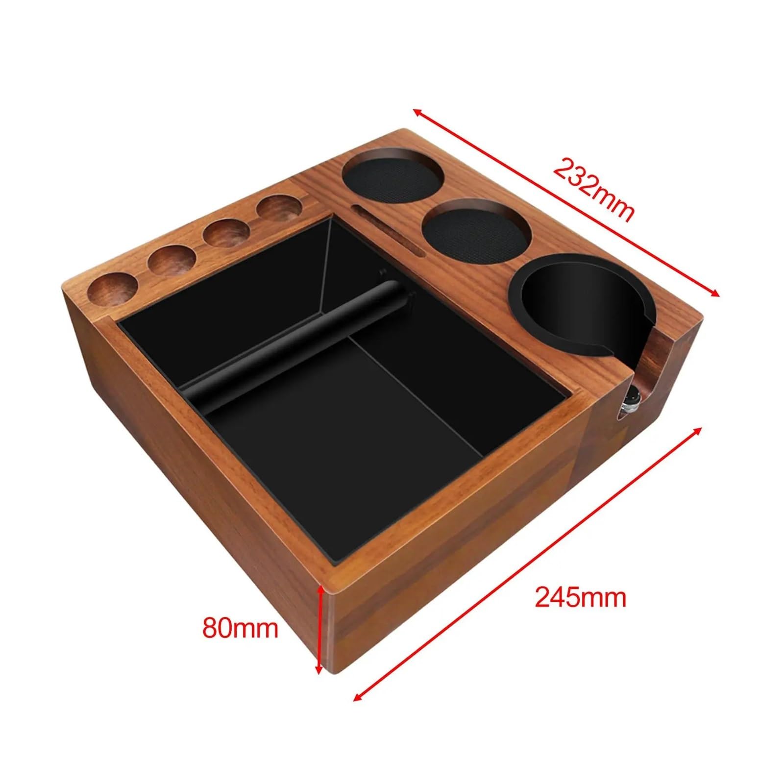 Caja organizadora de café, Caja de Golpe de Espresso Profesional, estación de compactación de Espresso, Caja de Golpe for Barra de Cocina, compactador Manual de Espresso para cafetera