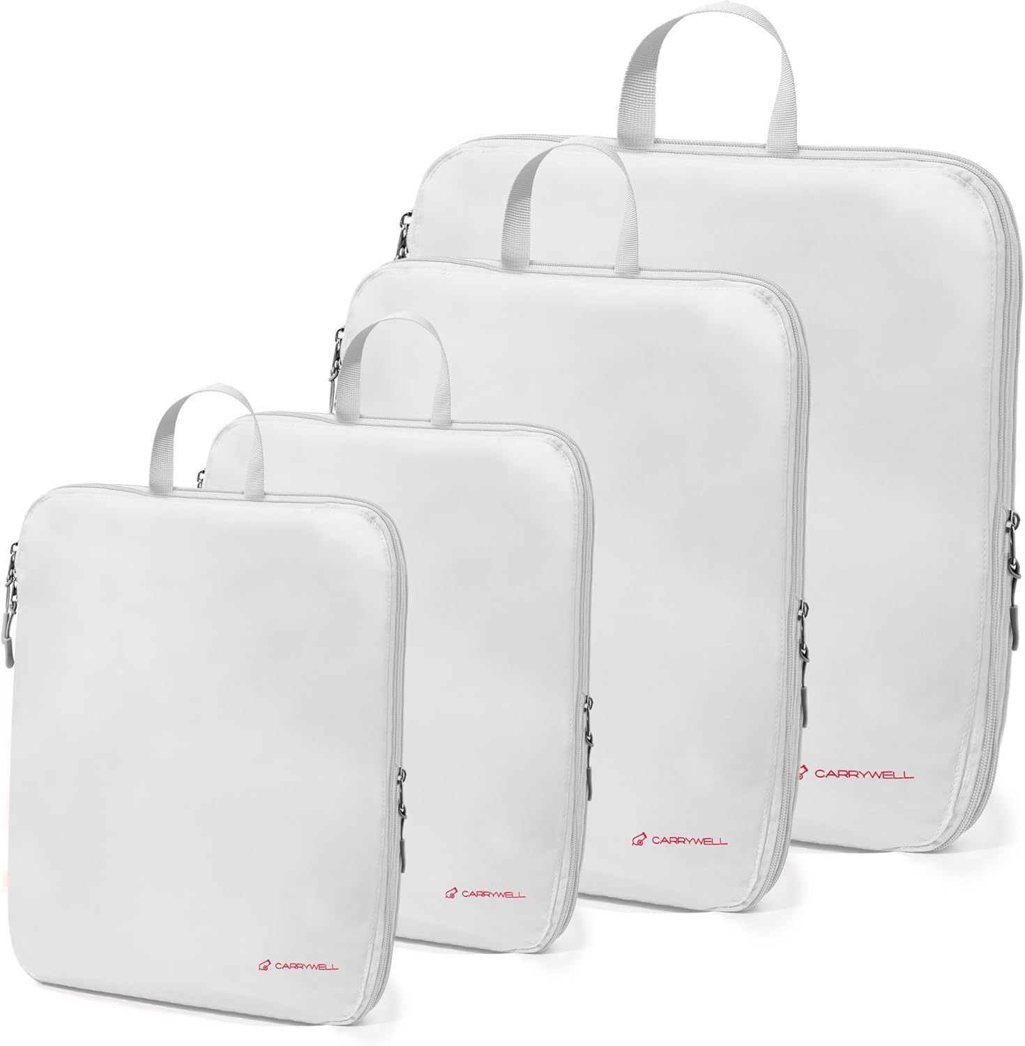 Carrywell Not Made In China 4pc Compression Packing Cubes For Travel, Luggage