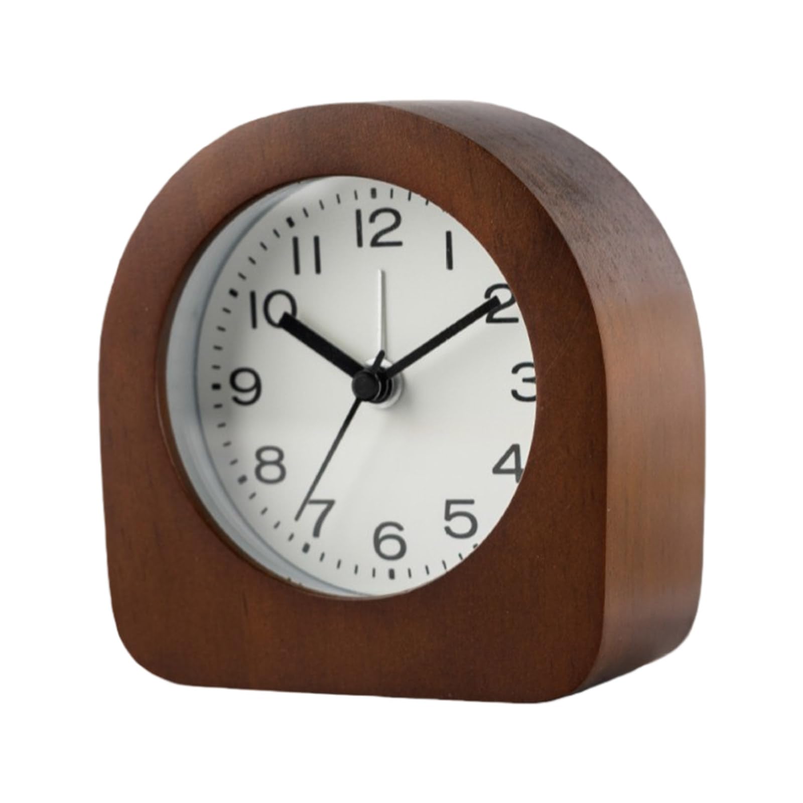 Kalttoy Easy to Use Quiet Movement Wood Analog Alarm Clock for Kids Bedsides Including Soft Glowing with Snoozes Function Gift Wooden Snoozes Clock