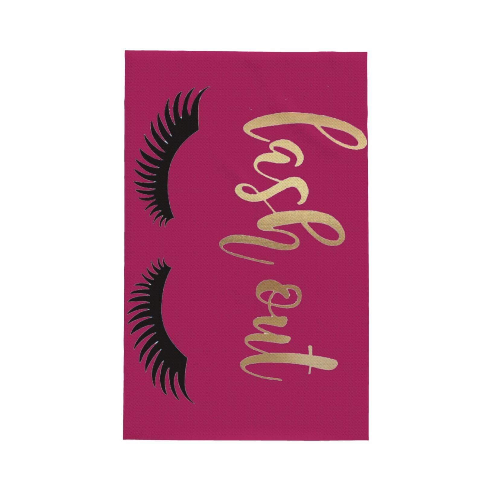 CKGODGF Eyelash Print Absorbent Waffle Dishcloths,Kitchen Towels With Hanging Loops,Tea Towels.