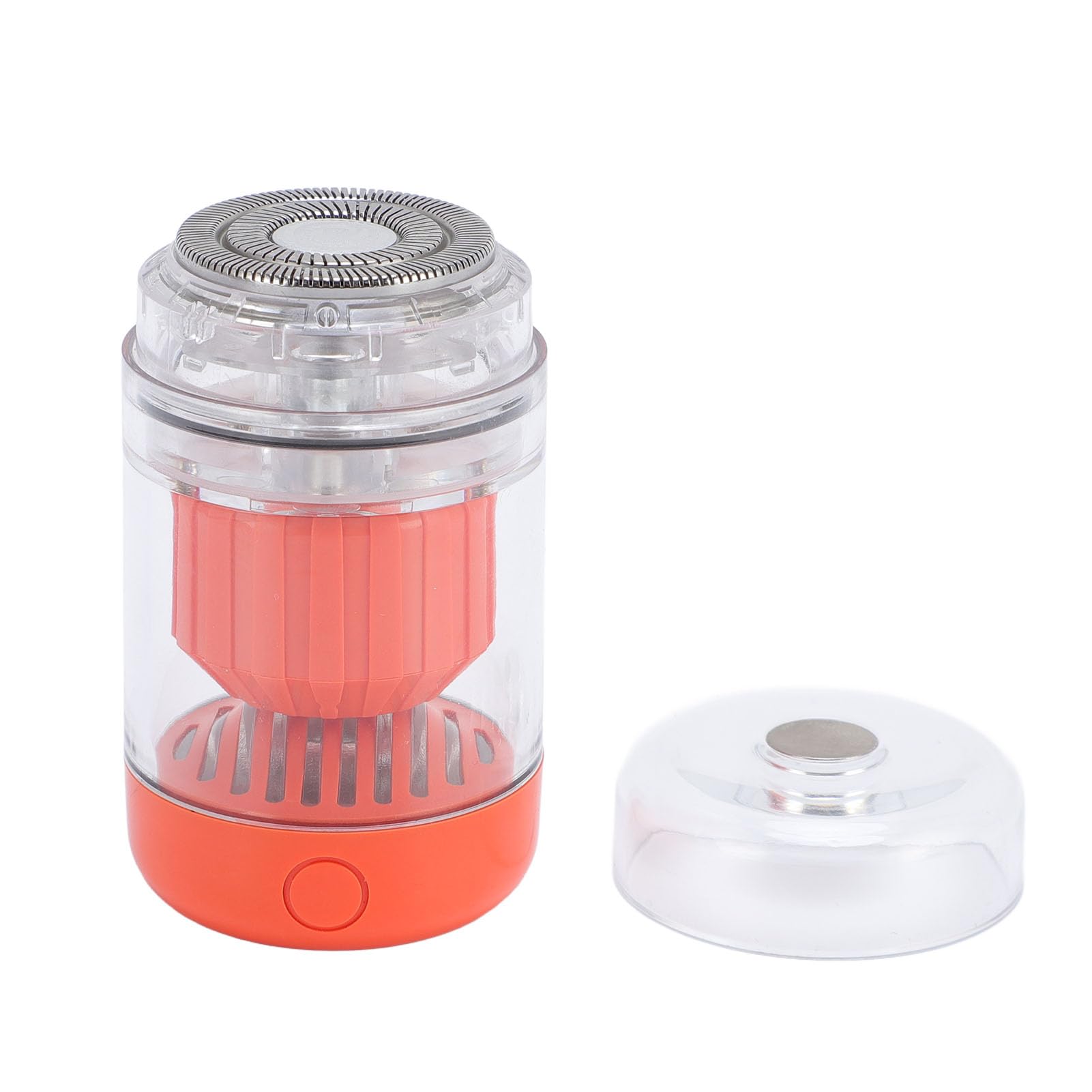 BTSEURY Electric Trimmer, Mini Electric Trimmer for Men, Fast Charging Transparent Body Ambient Lighting Pocket Size Electric Trimmer for Beard Chest Armpit Face