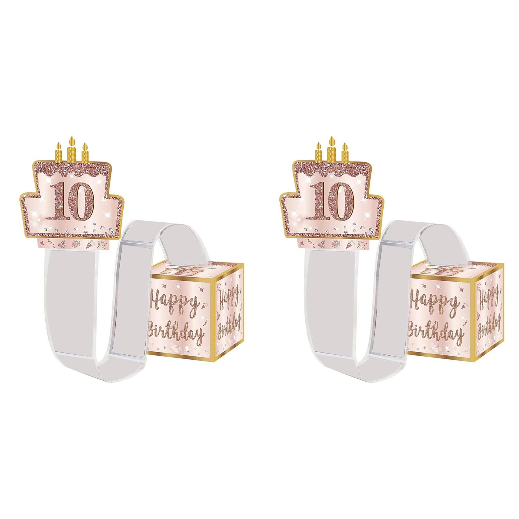 Hndhbfgrt 2X DIY Birthday Money Box Cash Gifts, Pull Out Happy Birthday Card 30Pcs Transparent Bags, Money Gifts Box