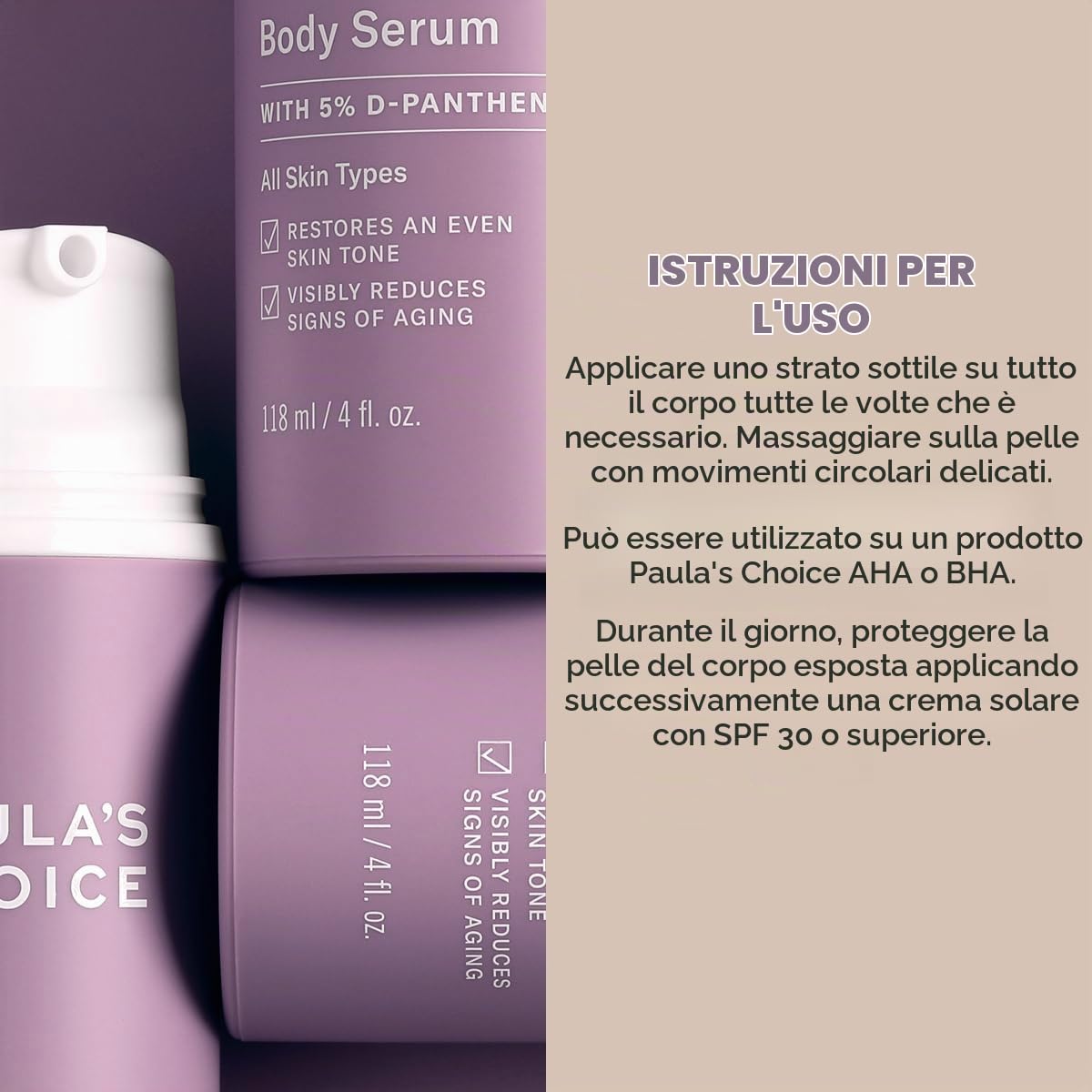 Paula's Choice Siero Corpo 5% Niacinamide, Combatte Macchie Oscure, 118 ml