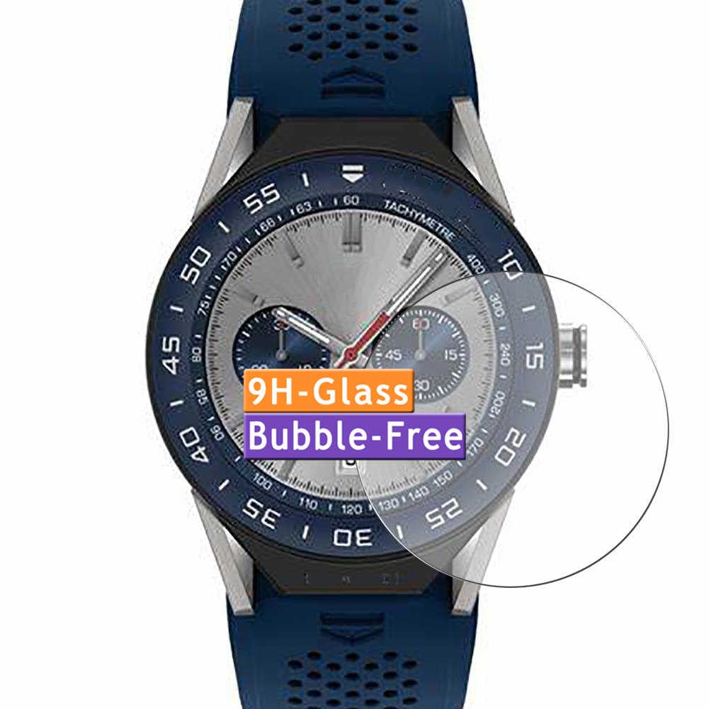 Vaxson 3-Pack Tempered Glass Screen Protector, compatible with TagHEUER Connected Modular 45 9H Protective Guard Film Protectors