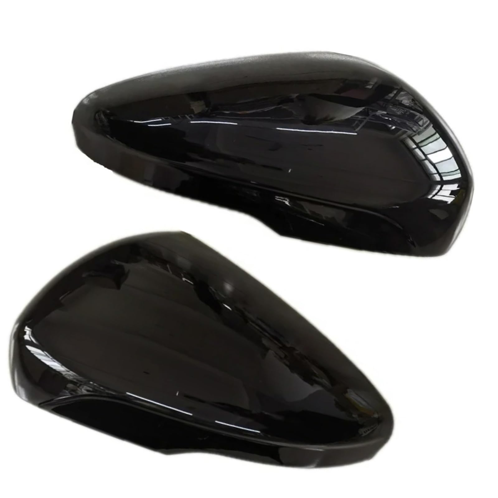 Calotte Degli Specchietti 2 Pezzi Per Ford Per Focus Per MK4 2019 2020 2021 2022 2023 Copri Specchietto Retrovisore Laterale Portiera Auto Calotta Specchio(Nero lucido)