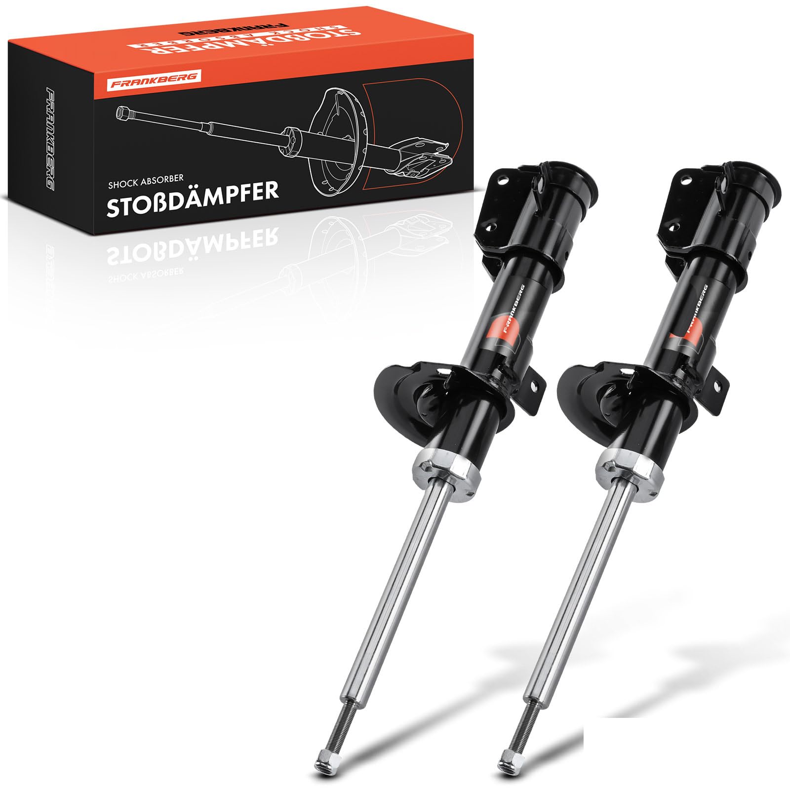 Frankberg 2 amortiguadores delanteros 533 mm presión de gas 16455 | Compatible con: Stilo 192, Stilo Multi Wagon 192