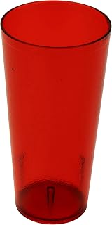 G.E.T. 6624-1-R-EC Heavy-Duty Plastic Restaurant Tumblers, 24 Ounce, Red (Set of 4)