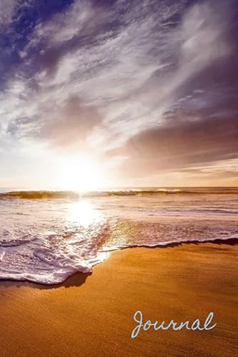 Journal Beach Themed Journal with Sunset 6x9 100 Pages