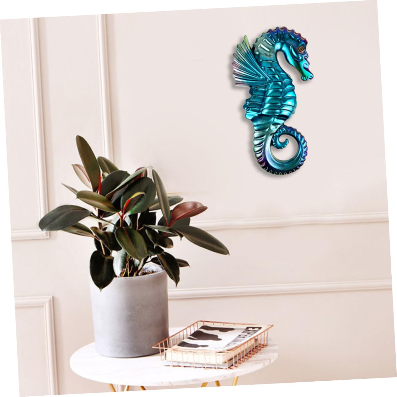 SHINEOFI 5pezzi Stampo Silicone Per Decorazioni Forma Di Cavalluccio Marino Mold Flessibile Per Creazioni Artigianali e Decorazioni Murali Alta Elasticità e Resistenza Allo Strappo