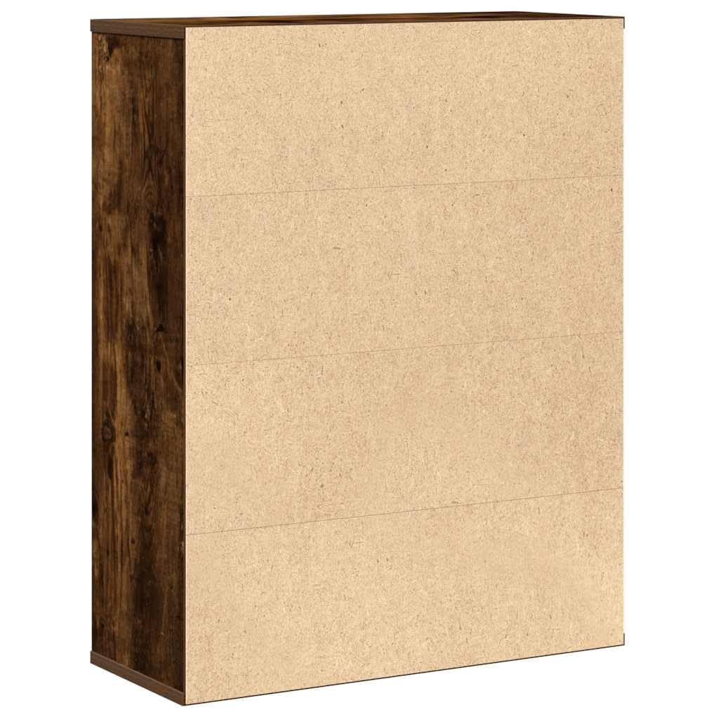 Generisch Bücherregal Räuchereiche 60x24x76,5 cm Holzwerkstoff,Möbel,Regalsysteme,Bücherregale Bücherschränke-860386