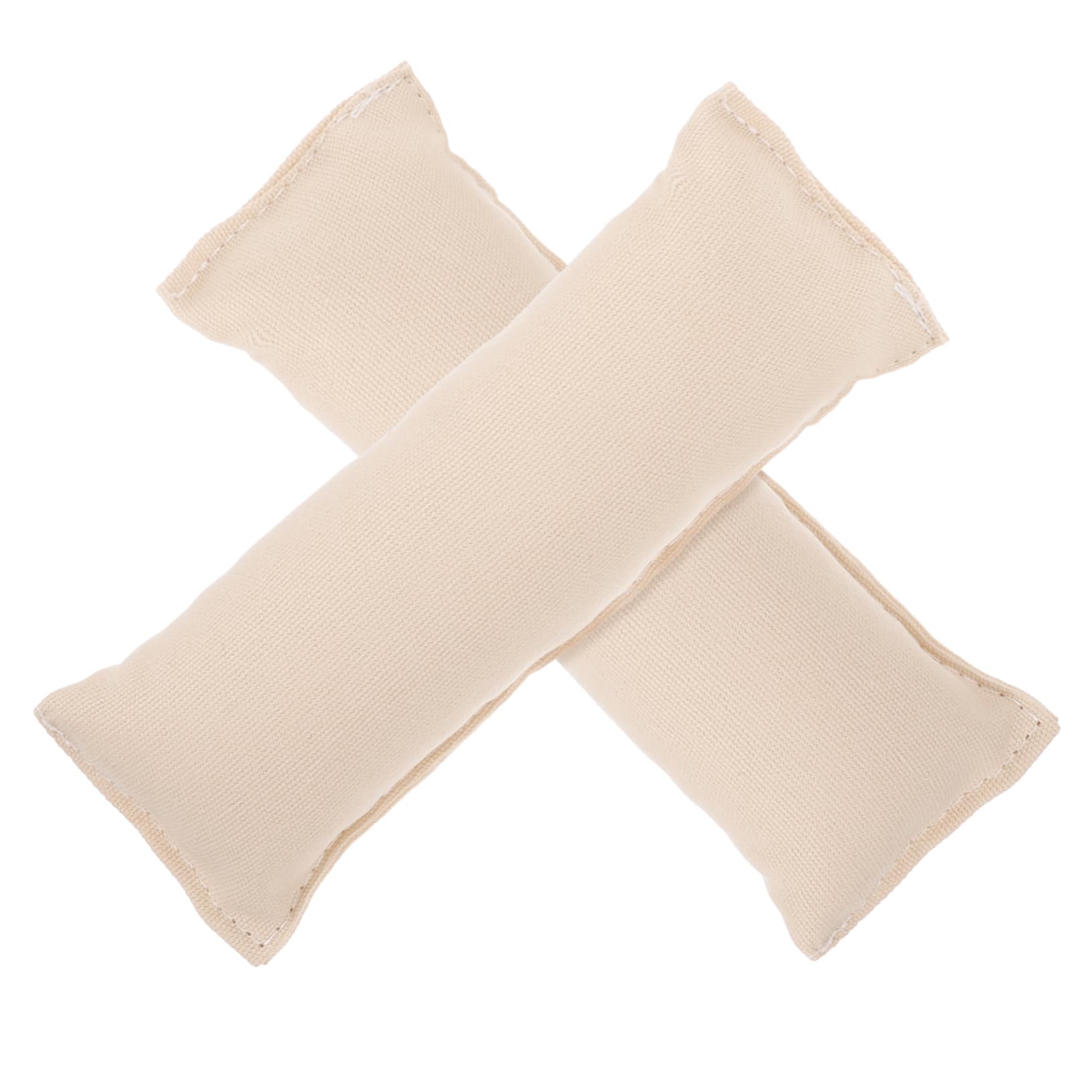 2pcs Cotton Wrist Elbow Pad Creamy White Slip Ergonomic Computer Wrist Mat Keyboard Support for Office Desktop Computer