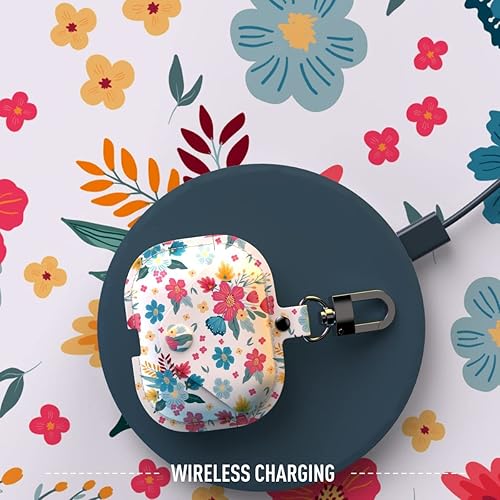 Miniatura 4 de Funda de cuero para AirPods Pro, funda de cuero para Airpod Pro para mujer, funda de cuero para Airpod Pro con llavero de cierre a presión seguro