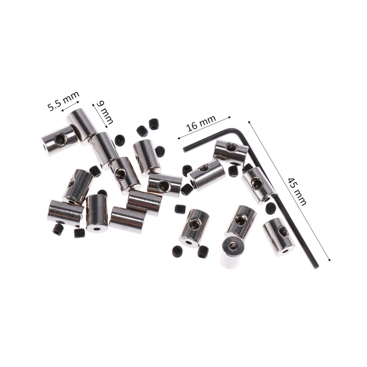 DOITOOL Set 50pezzi Pin Backs in Metallo Argento Meccanismo di Bloccaggio Fermo e Pratico per Vest e Distintivi Uso Pin