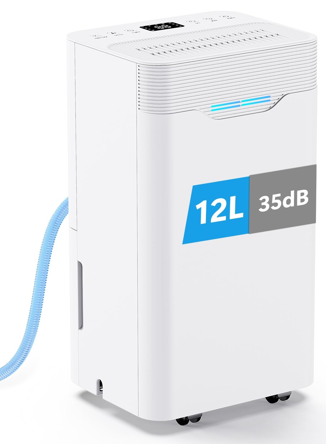 Dehumidifiers for Home, 12L/Day Continuous Drainage Dehum...