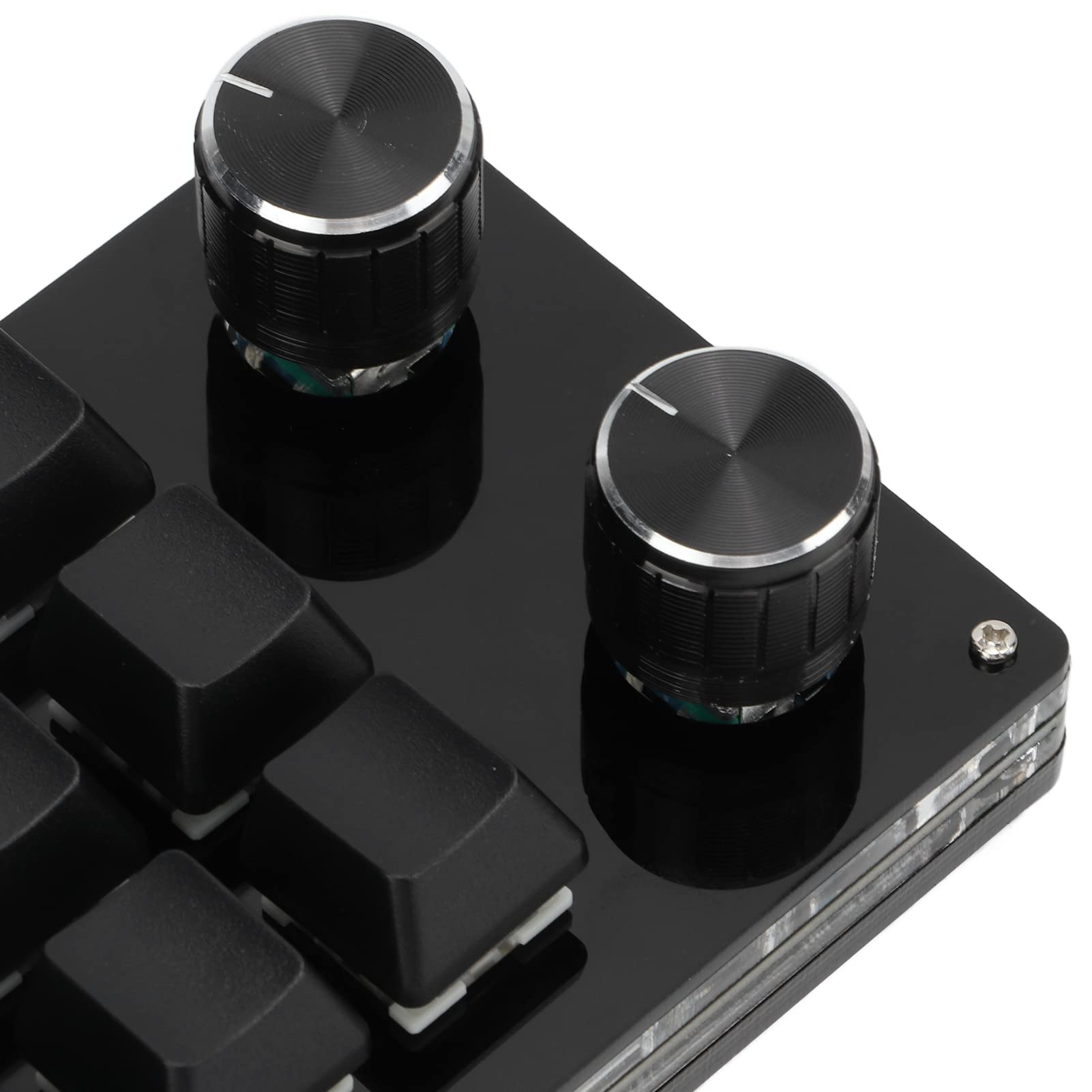 Tastiera da Gioco Meccanica Mini Tastiera a 12 Tasti con una Sola Mano, Tastiera Macro Programmabile Scorciatoia Multifunzione con Pulsante Regolabile per Windows Vista Macos (Nero)