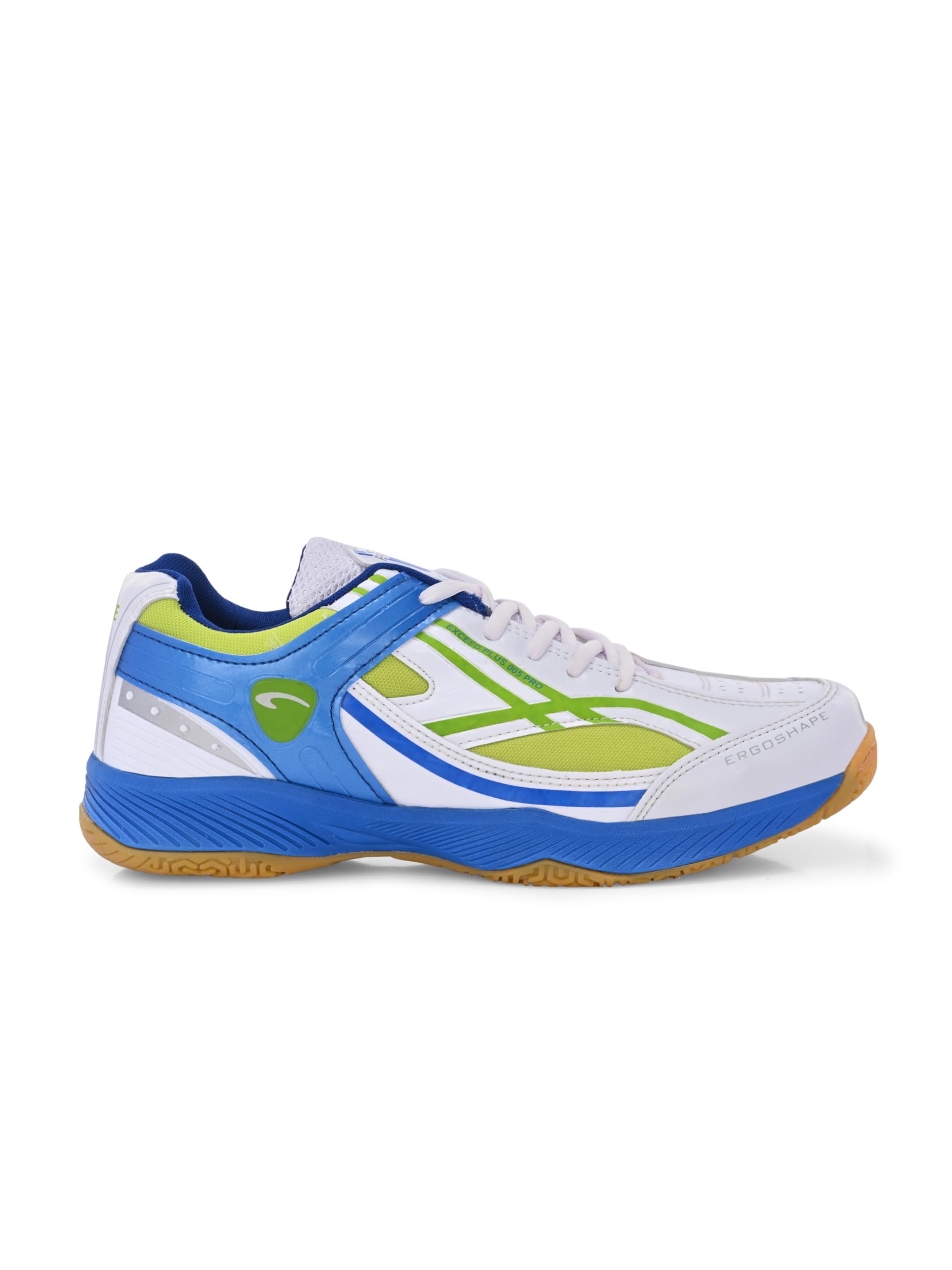 Pro ASE Non-Marking Badminton Shoes - Lightweight & Durable, Perfect for Squash, Table Tennis, Pickleball & Indoor Sports | X-Cushion, Active Grip Sole, Toe Assist | Men, Women, Unisex | Yellow,Red,Green