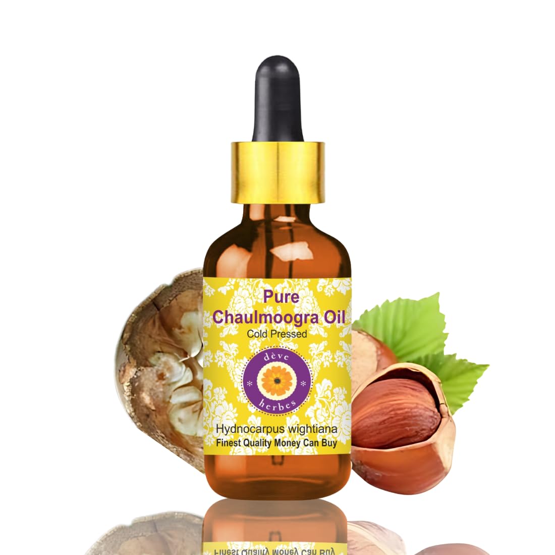 Deve Herbes Pure Camellia Oil (Camellia kissi) Non-Sticky | Non-Greasy | For Skin, Hair, Massage & DIY Use 30ml — view 111