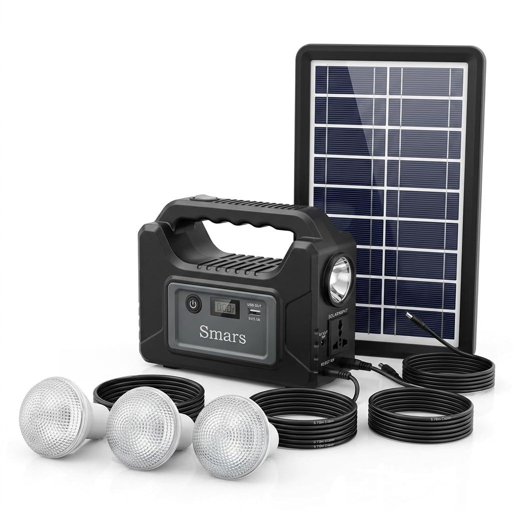 𝐃𝐫𝐮𝐦𝐬𝐭𝐨𝐧𝐞 𝟓 𝐘𝐞𝐚𝐫 𝐄𝐜𝐥𝐮𝐬𝐢𝐯𝐞 𝐖𝐚𝐫𝐫𝐞𝐧𝐭𝐲 Solar Rechargeable Emergency Inverter with 3 LED Bulbs USB Charging AC/DC Output Portable Backup Light System Kit-image-28