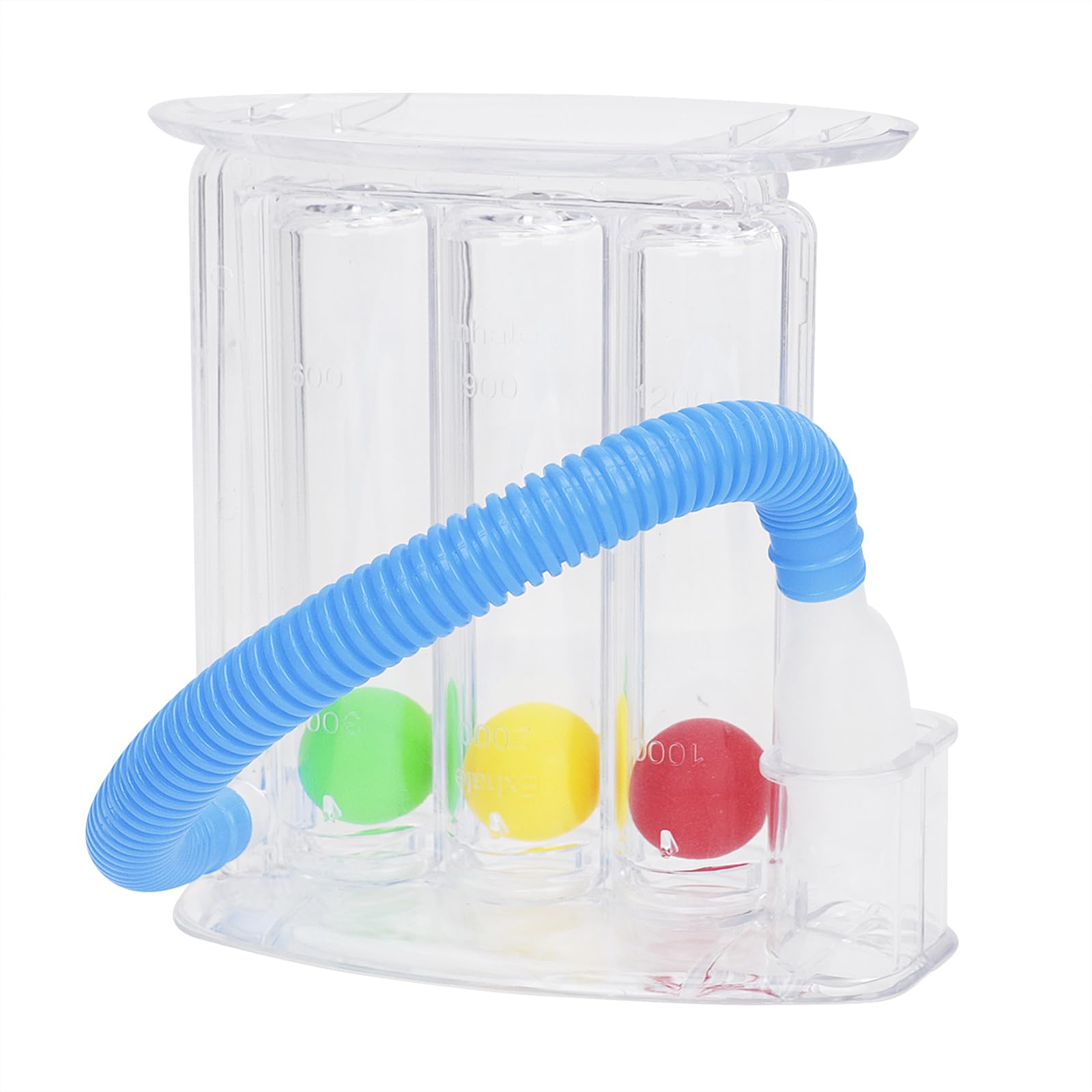 Deep Breathing Exerciser 3 Ball Incentive Spirometer Lung Exerciser Device Breath Measurement System Daily Training Device Home Use Portable Respiratory Exerciser Inhalation and Exhalation Modes - Image 2