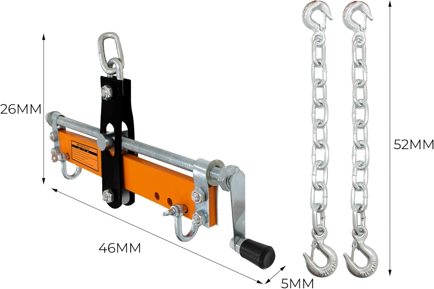 Gru Motore 1000kg e Bilanciatore di Carico Sollevatore Idraulico 900kg Trave Bilanciamento Doppio Gancio Catena Pompa Maniglia Gambe Pieghevoli Lift Jack Officina Garage 4 Posizioni Braccio Automotive