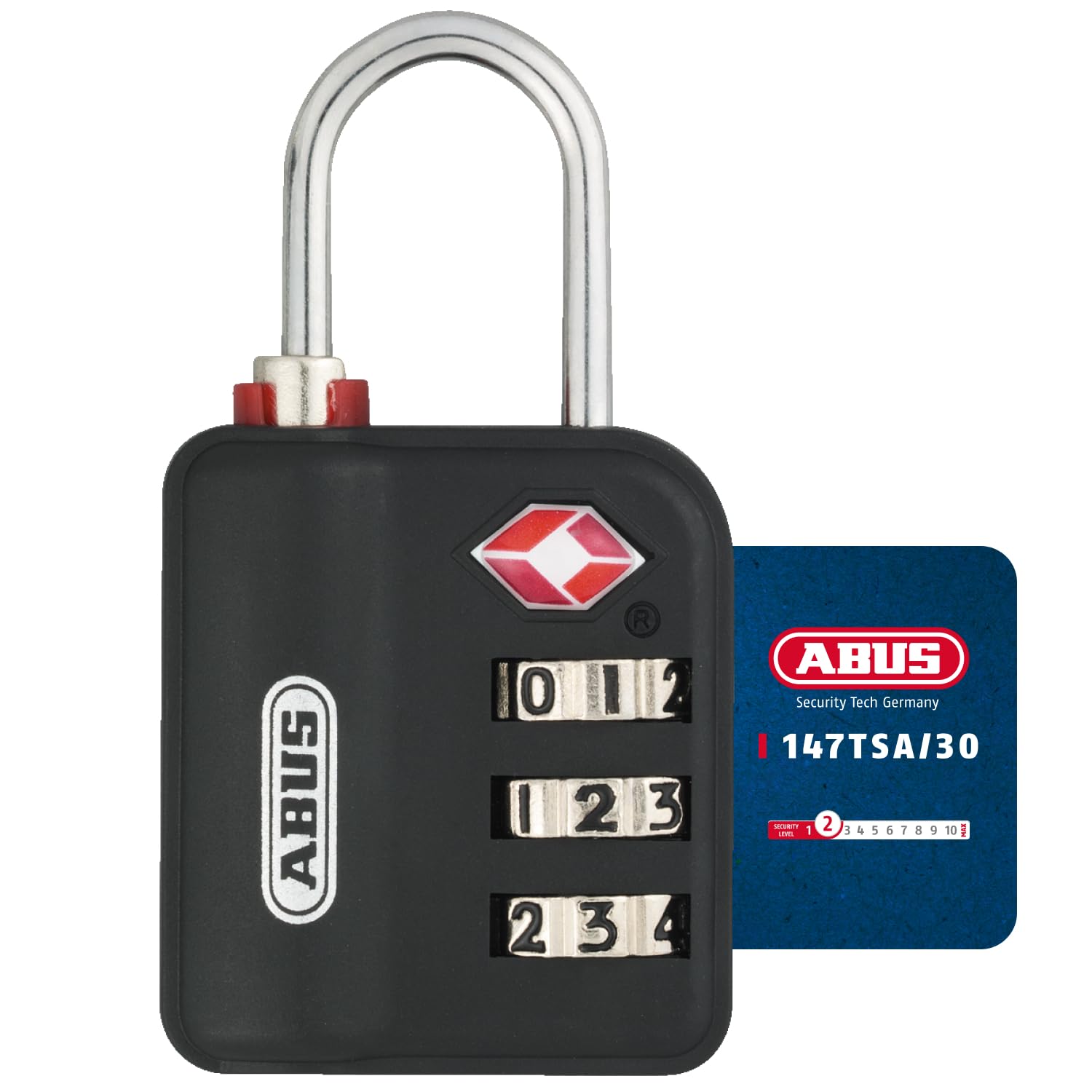 ABUS Mechanical 147 Tsa 30Mm Combination Luggage Padlock ABU147TSA