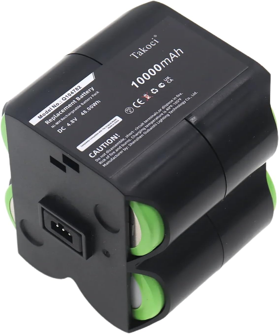 2PCS GL622N, UL633 Rechargeable batteryCompatible with SP 2414-3001, Q104782, DG613, DG613G, DG813, GL612, Ni-MH 10000mAh/4.8V