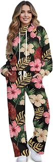 Suobstales Womens 2 Piece Outfits Lounge Fall Fashion Sets Oversized Sweatshirts Wide Leg Pants Sweatsuits Winter Clothes