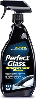 HOPE'S Perfect Glass - Limpiador de vidrio para automóvil, sin manchas, seguro para vidrio, acrílico, ventanas, espejos, parabrisas, sin residuos, elimina manchas, suciedad de carretera, 23 onzas
