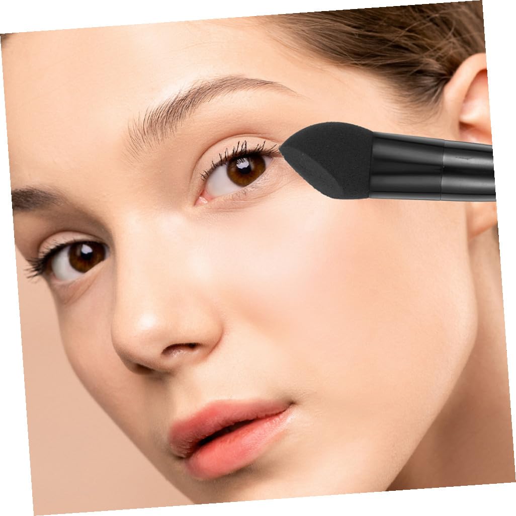 Mikikit Make Up Stifte Nass und Trocken Make Up Pinsel aus Latex 6 Stück mit Griff Tragbare und Zarte für Präzises