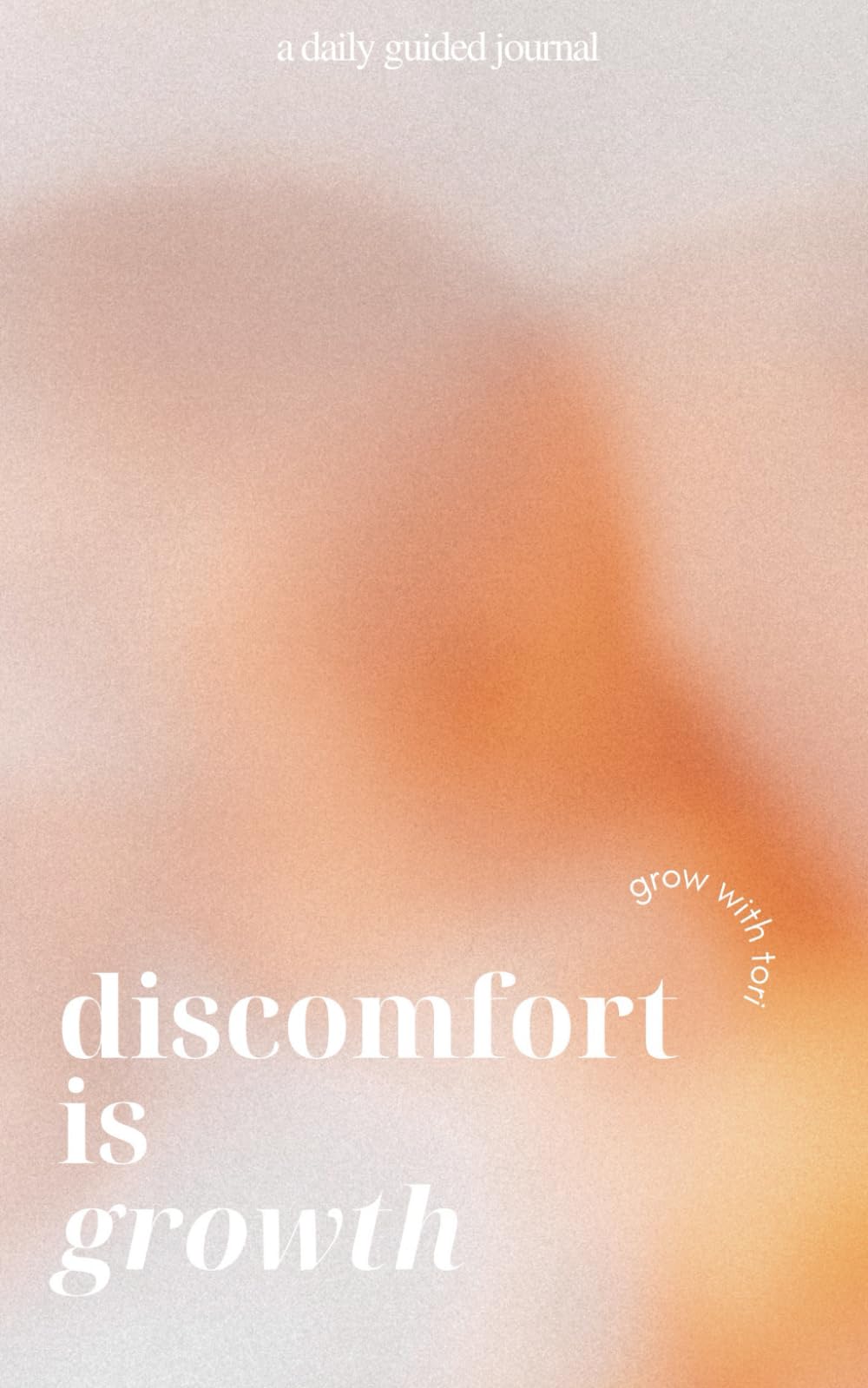 Independently published Discomfort is Growth Daily Guided Journal: for mental health and eating disorder recovery (gradient cover)