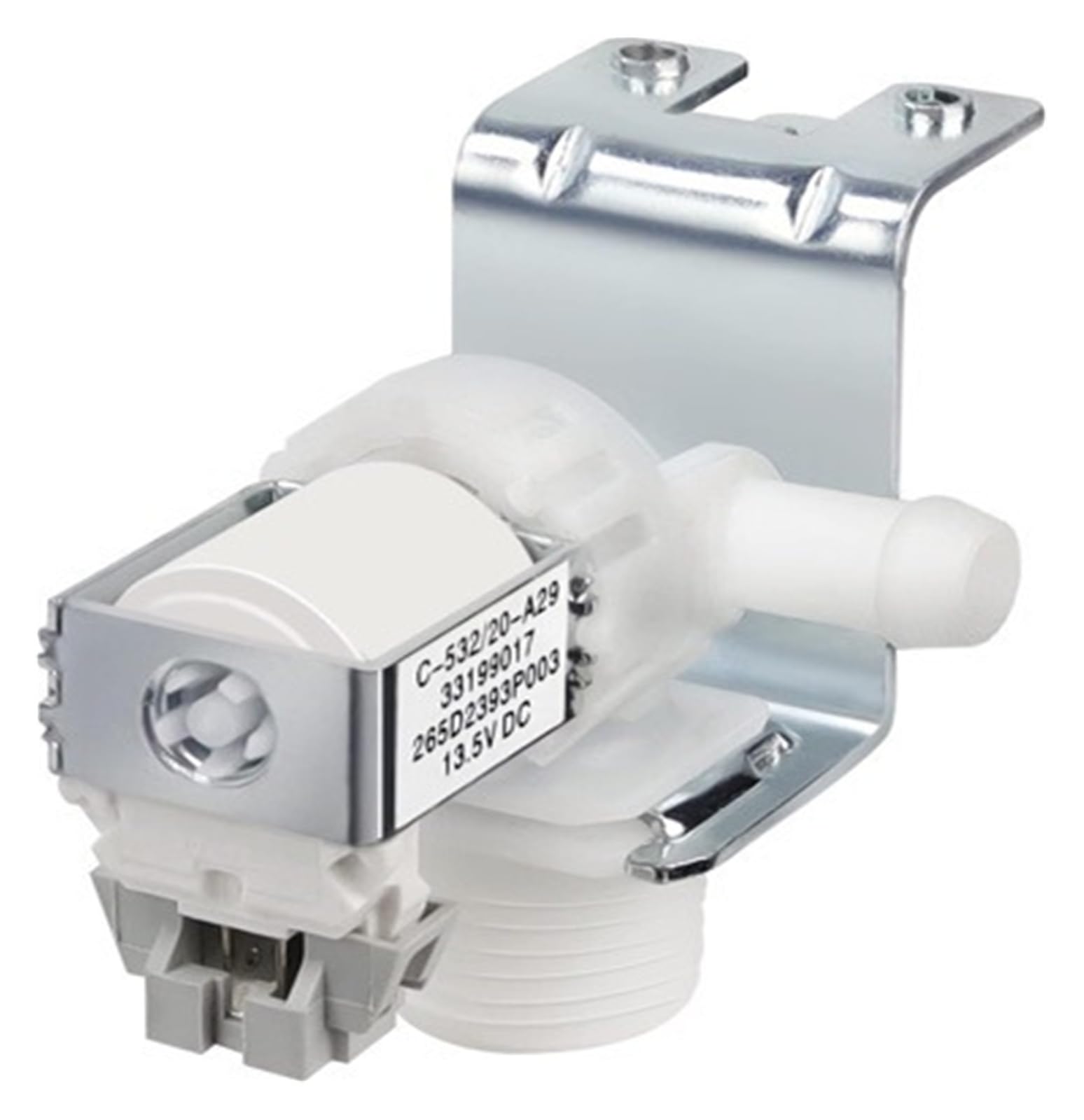 Genterun One Color Dishwasher Water Inlet Valve ，Compatible For Ge， Wd15x24213 Wd15x22999 Wd15x26140 Dc13 5V Replacement Part