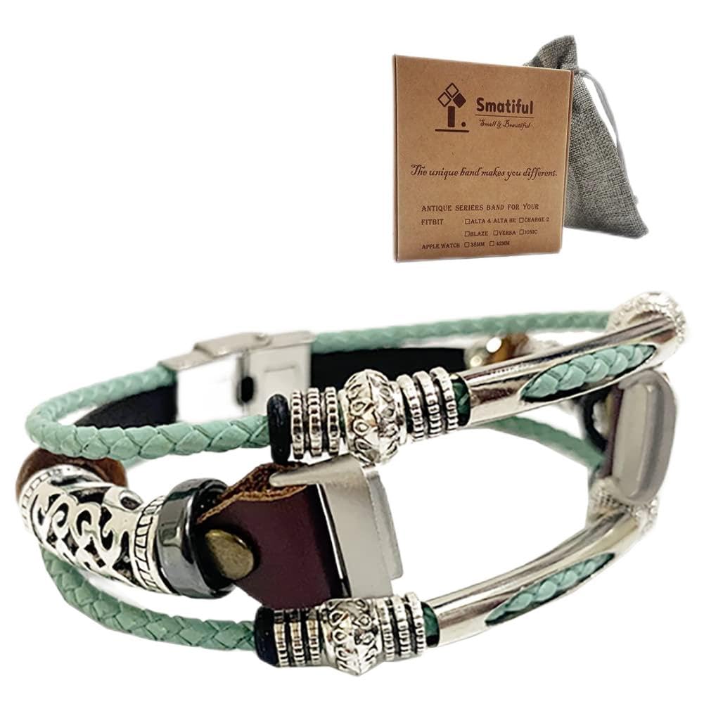 Luxe Bands with 2 Pins for Women, Adjustable Replacement Strap Compatible with for Fitbit Luxe, Turquoise (Teal Green)