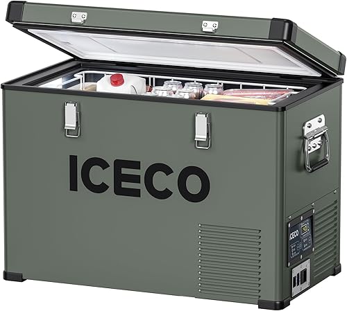 Miniatura 1 de ICECO Refrigerador portátil VL45 con compresor SECOP refrigerador compacto platino de 45 litros CC 1224 V CA 110-240V 0 a 50 uso doméstico y