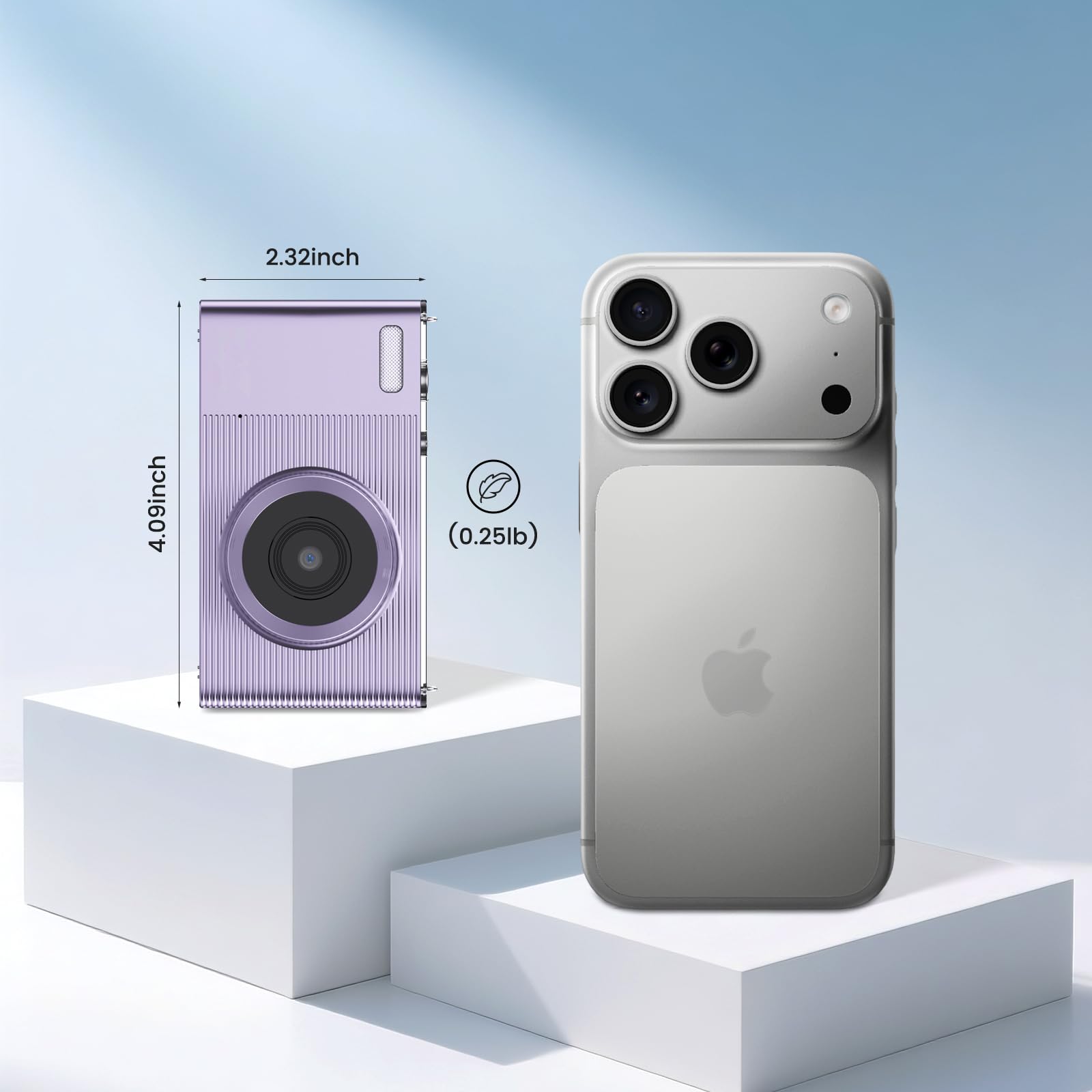 Fotocamera digitale per bambini, UHD 4K 72 MP, fotocamera digitale con scheda di memoria da 32 GB e zoom digitale 16X anti vibrazione, portatile, piccolo regalo per ragazzi e ragazze studenti (viola)