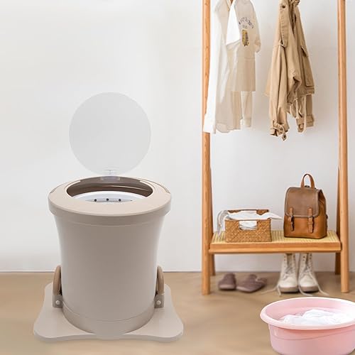 Miniatura 5 de Mini lavadora portátil, lavadora manual 2 en 1, lavadora no eléctrica y secadora giratoria, capacidad de 9 litros para campamento, apartamentos,