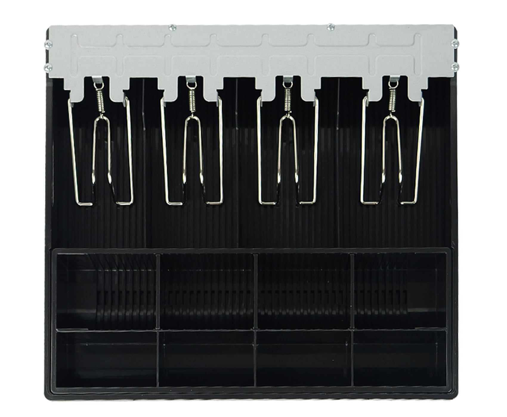 Organizzatore di Denaro per Cassetto Portavalori, Chiusura a Scatto per Banconote, Chiusure in acciaio inox, Regolazione della Larghezza, Armadietto sotto l'inserto per Monete, HDWR HD-WS35