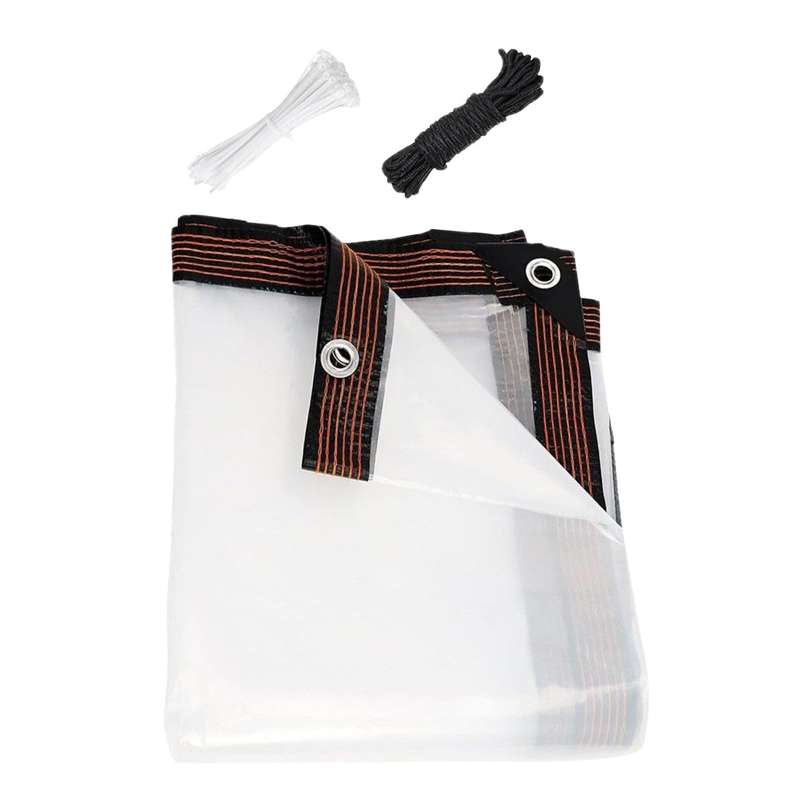 Lona transparente impermeable para proteger tu gallinero y huerto del invierno