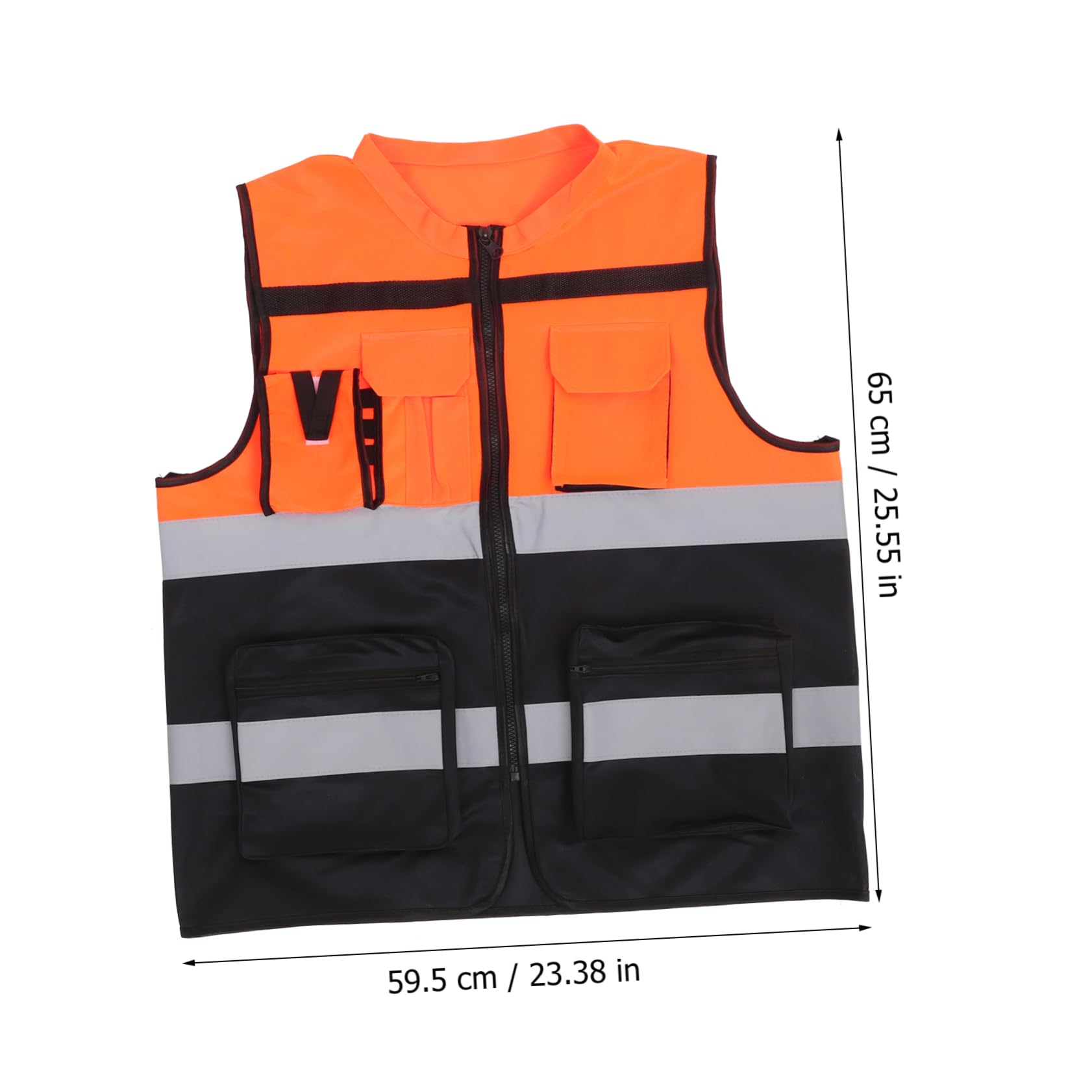 10 Pièces gilet réfléchissant Running Vest Black Sécurité visible élevée Bleu réfléchissant protecteur néon pour courir gilet de cyclisme de nuit Sécurité des gilets tissu en nylon