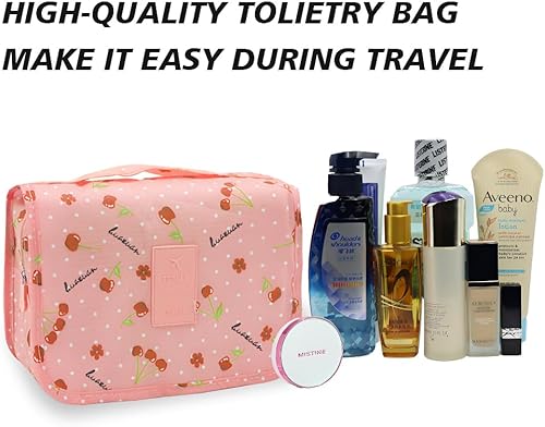 Miniatura 6 de Maiiu Neceser de viaje impermeable, bolsa de maquillaje multifuncional para colgar de gran capacidad, bolsa de cosméticos portátil, organizador de