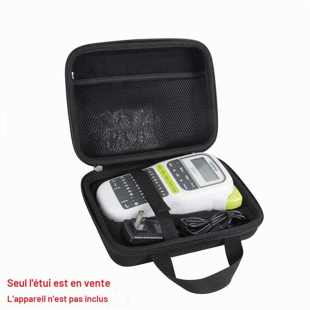 Hermitshell Étui de voyage rigide en EVA pour étiqueteuse portable Brother P-Touch PTH110