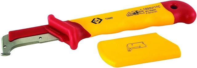 C.K T0990 VDE Cable Sheath Stripping Knife, Yellow/Red