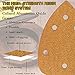 MAXMAN 40PCS 80 Grit Aluminum Oxide Sanding Pads, Mouse & Palm Sander Sandpaper Assortment