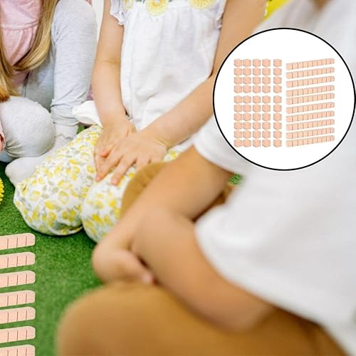 Miniatura 5 de Montessori DIY Base de madera de diez bloques de matemáticas manipulativas matemáticas tempranas aprendizaje matemático, paquete A