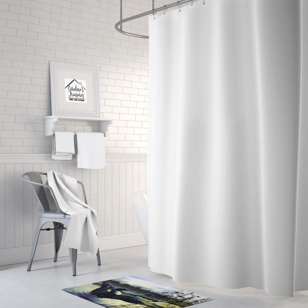 Caroline's Treasures PTW2059RUG Loon Country Machine Washable Memory Foam Mat, Bathroom Rug, Non-Slip Bath Mat, Durable Thick Washable Rugs for Kitchen, Bathroom Quick Dry, Decorative Artwork,