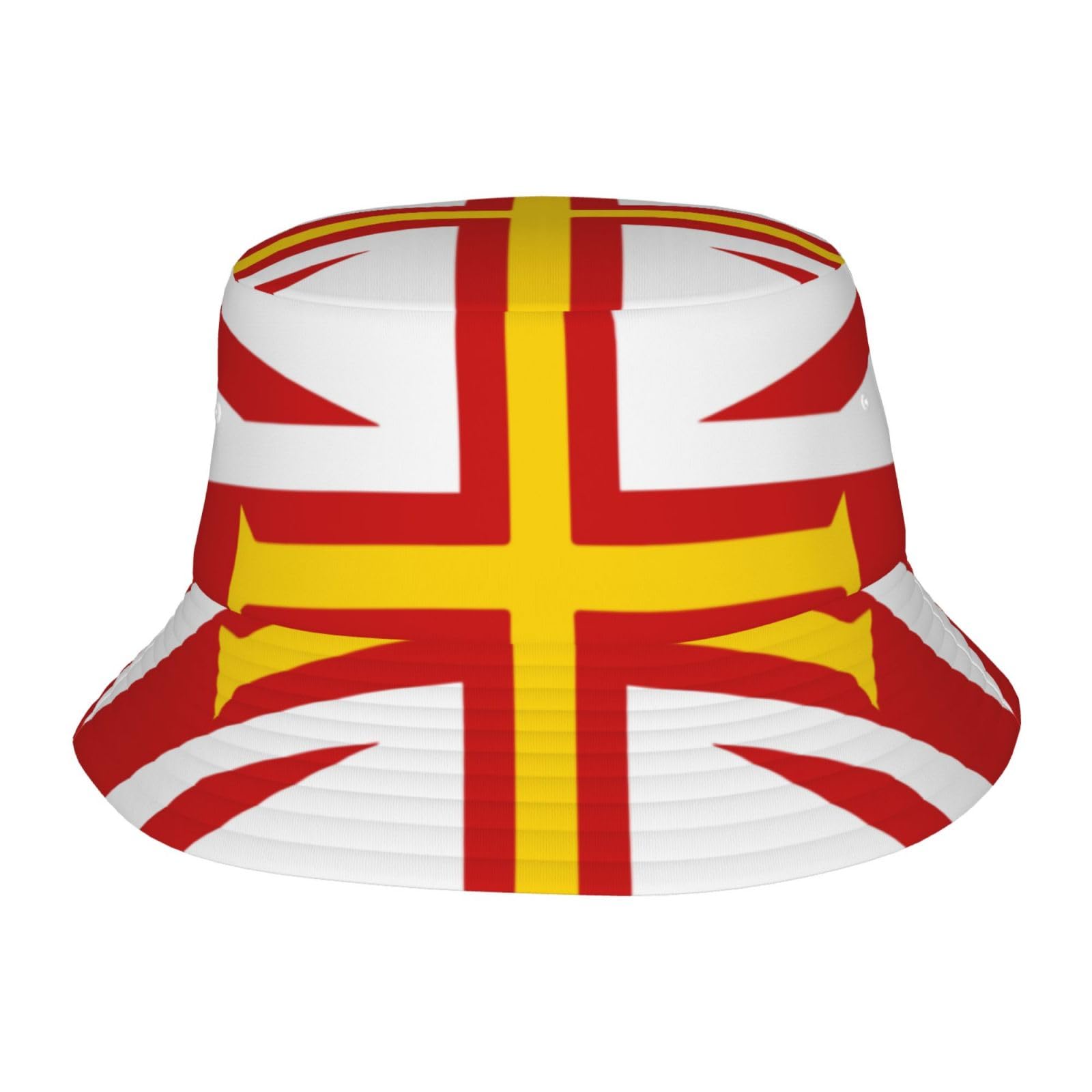 Flag of Guernsey Islands Stylish Bucket Hat for Men and Women â€“ Sun Protection Fishing Hat with Classic Designï¼Œ Ideal for Outdoor Activities, Flag of Guernsey Islands, One size